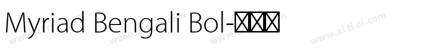 Myriad Bengali Bol字体转换 Myriad Bengali Bol字体转换